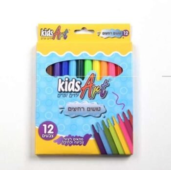 טושים רחיצים 12 צבעים