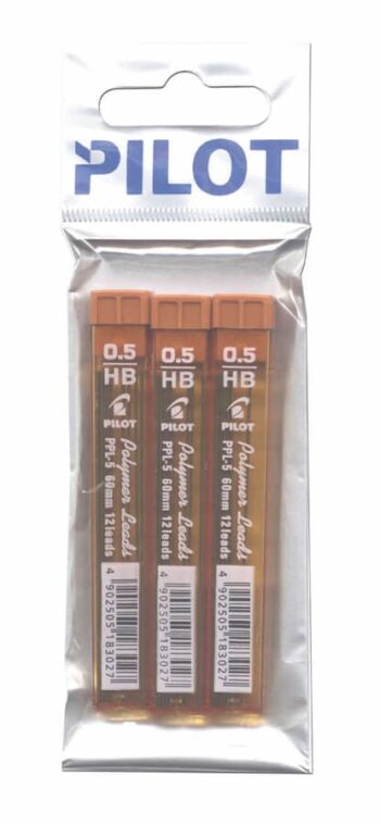 עופרות 0.5 פיילוט מארז 3 יחי'