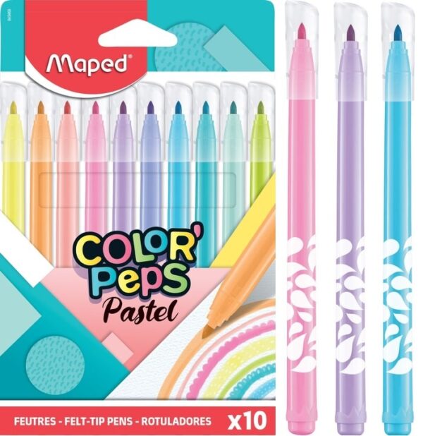 10 טושים JUNGEL פסטל MAPED