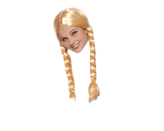 פיאה צמות בלונדיני זהב