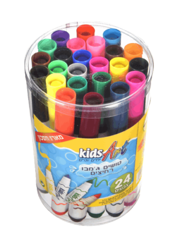 קידס ארט טוש רחיץ ג'מבו 24 בכוס