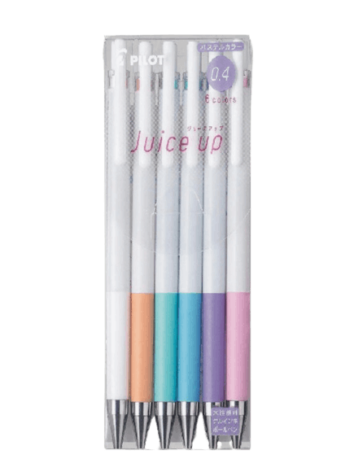 מארז 6 עטי פיילוט 0.4 juice up פסטל