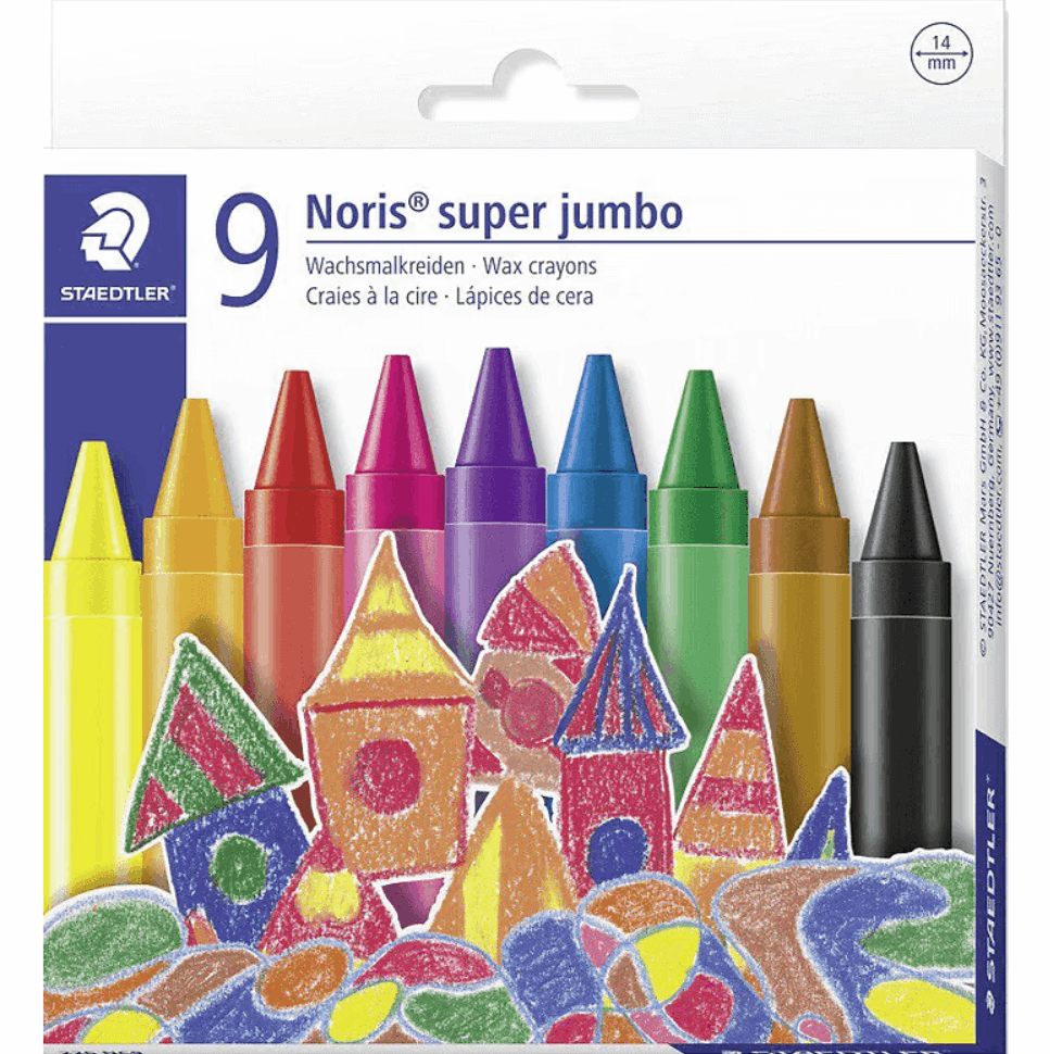 סט 12 צבעי שעווה לילדים STAEDTLER