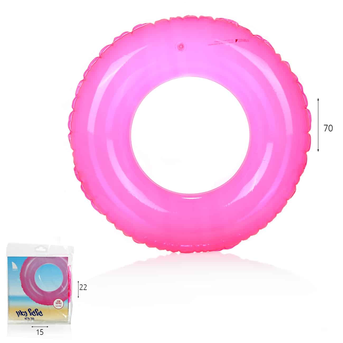 גלגל ים ניאון ורוד 70 ס”מ