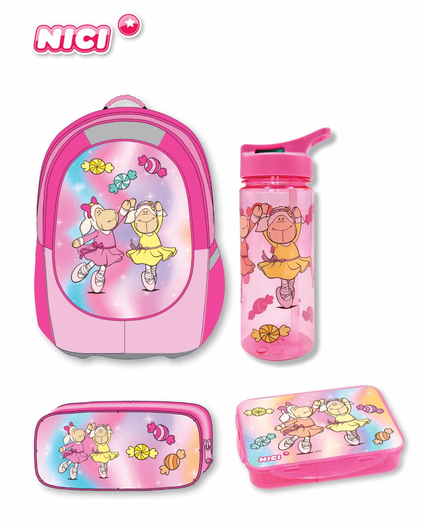 תיק NICI מארז דגם - סוכריות תיק+קלמר+קופסא+בקבוק 2024