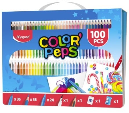סט 100 פריטים צבעי עפרון – תמונה 2