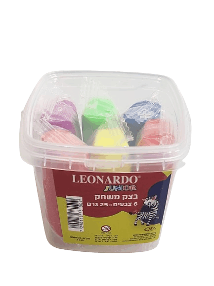 בצק 6 צבעים בקופסה