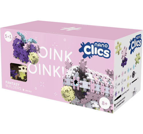 קליקס נאנו מיני מקורי ורוד 250 חלקים– Nano Clics