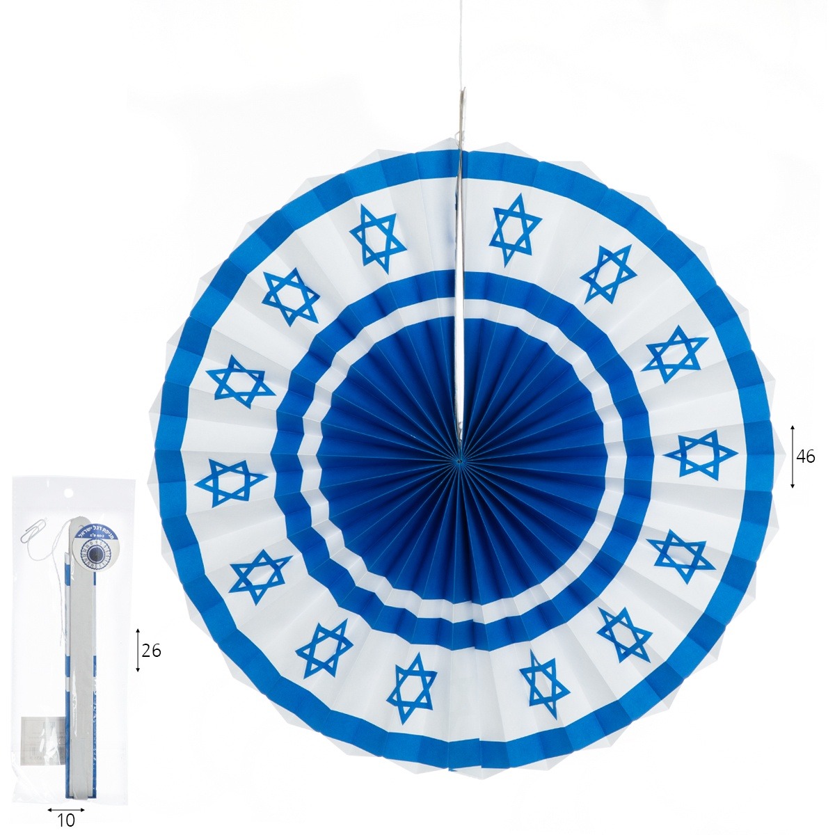 מניפה 40 ס”מ דגל ישראל