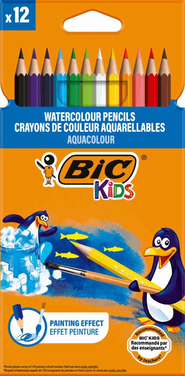 עפרון צבעוני צבעי אקוורל – ביק BIC