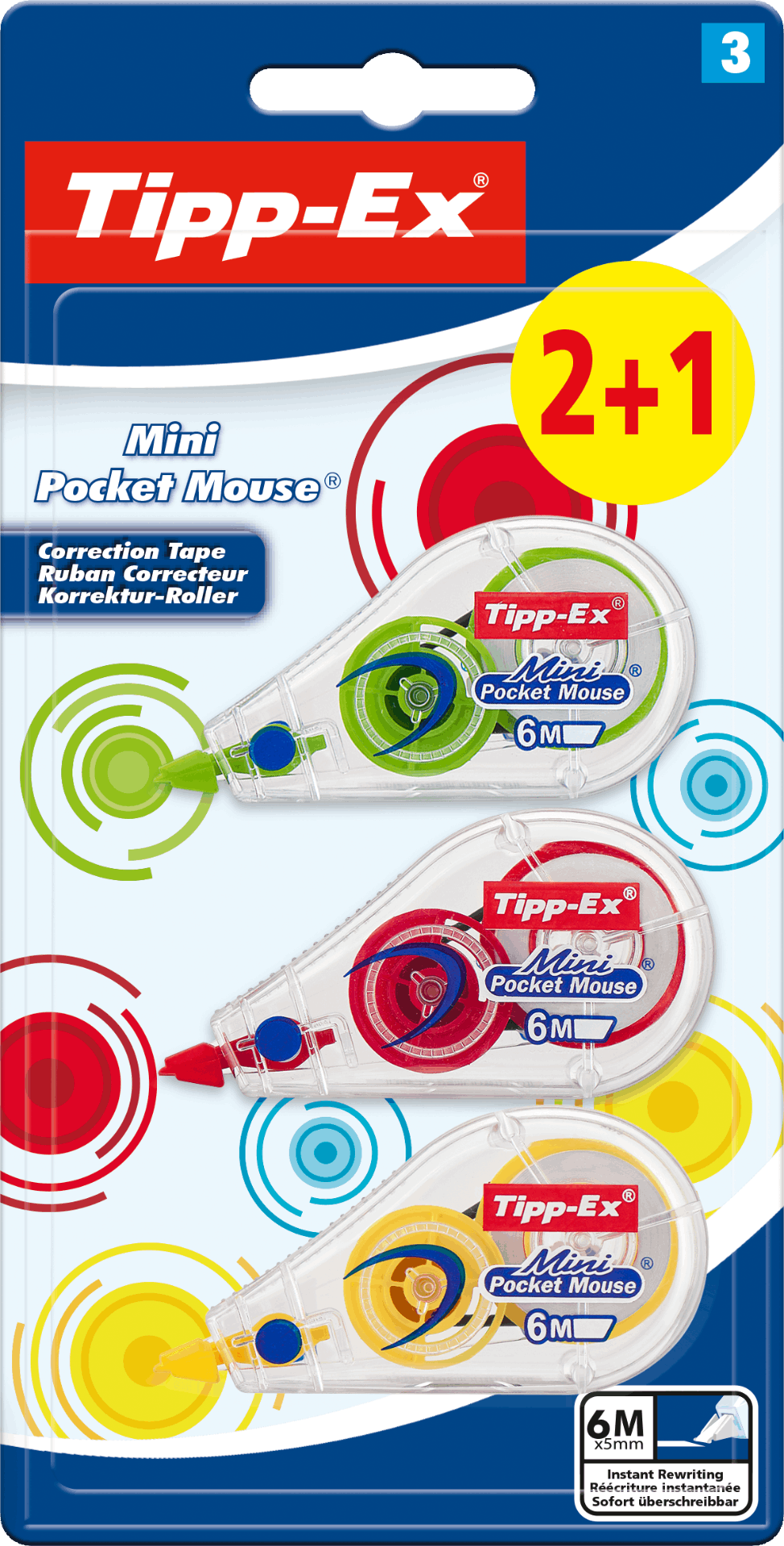 מארז 3 טיפקס מיני צבעוני