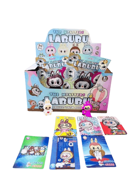קלפי אספנות בובה לבובו תואמת Labubu + 3