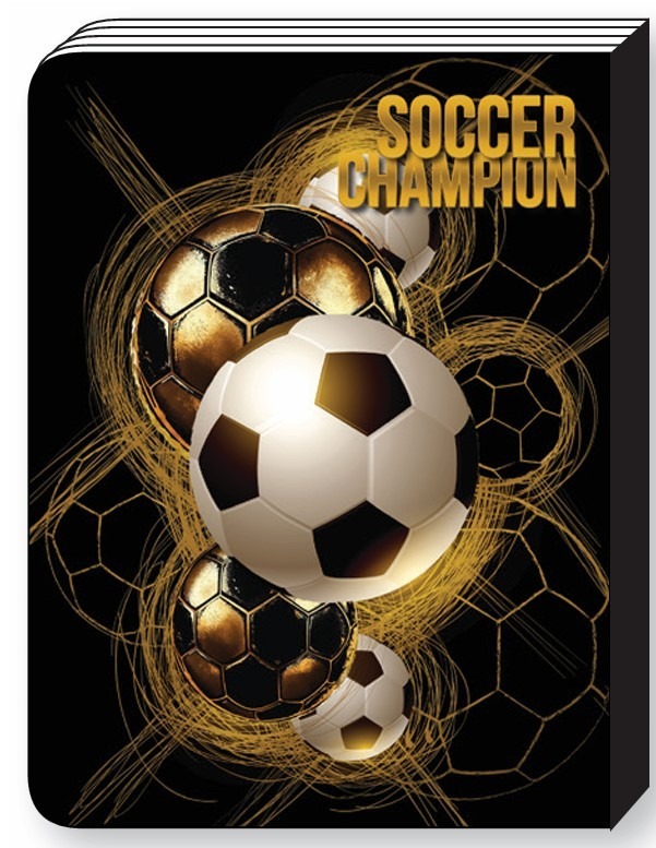 LOOPY אוגדן מחברות SOCCER זהב