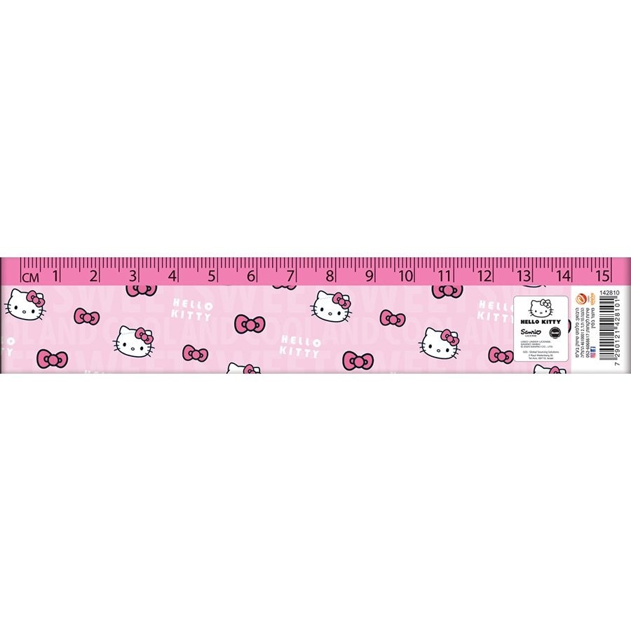 סרגל 15ס"מ הלו קיטי