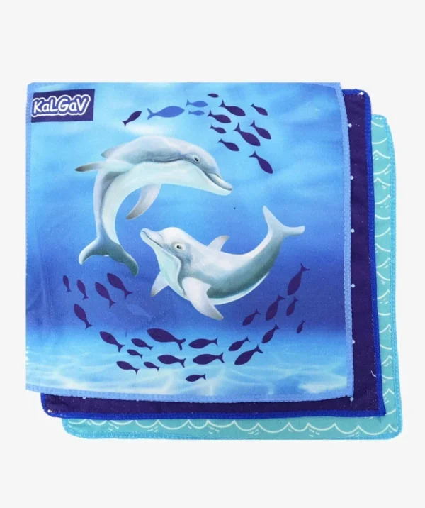 סט 3 מפיות אוכל Sea World