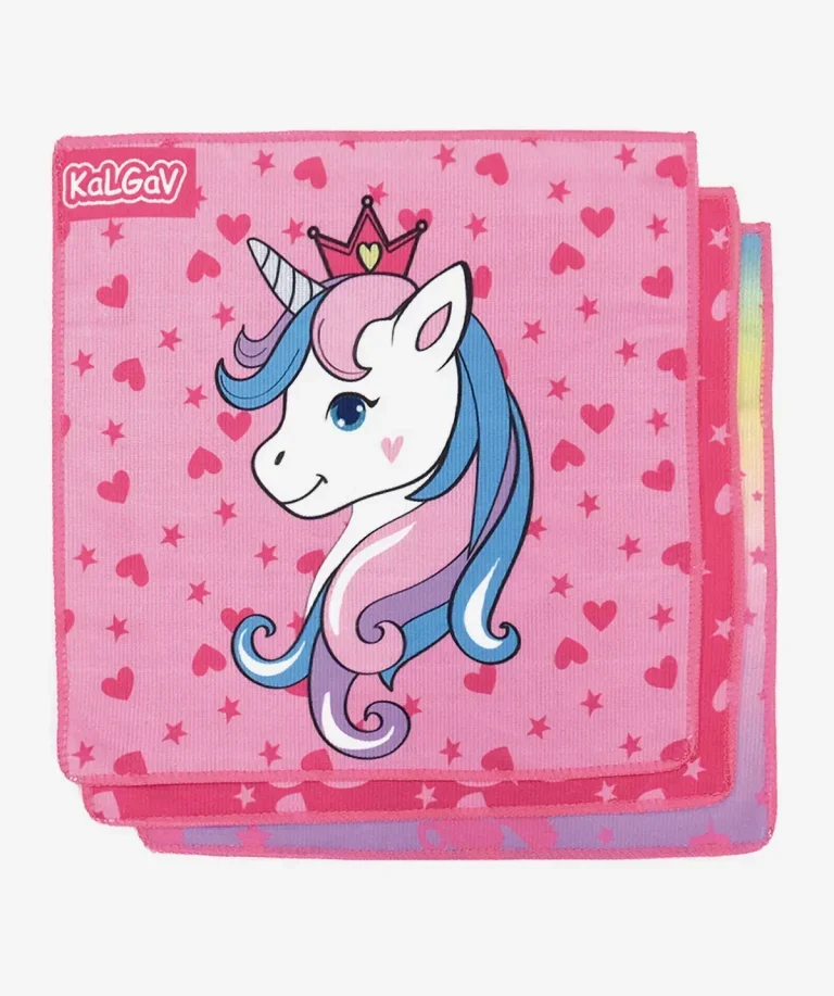 סט 3 מפיות אוכל Unicorn-חד קרן