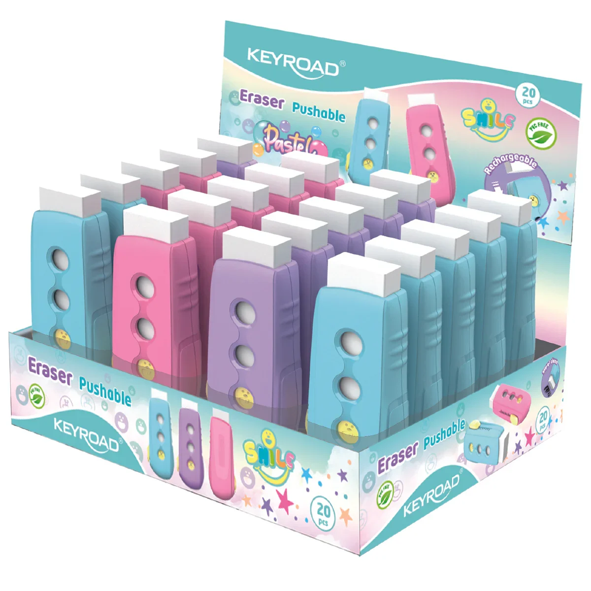 מחק ריץ רץ פסטל Keyroad
