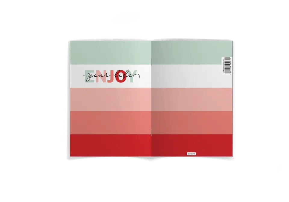 עטיפה למחברת –דגם פסים ENGOY