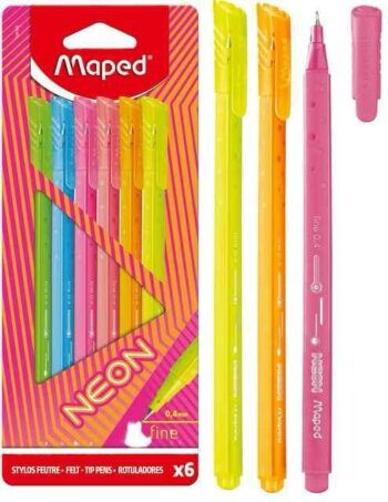 פיין ליינר NEON עט 0.4 1-6 זוהר -מאפד