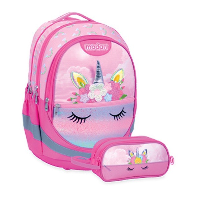 תיק אורטופדי חד קרן בכיס Air Flex Bag+קלמר לכיתה א' 2026 | קינדר טויס