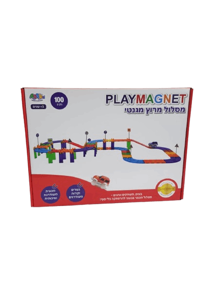 PLAYMAGNET – מסלול מרוץ מגנטי | 100 חלקים