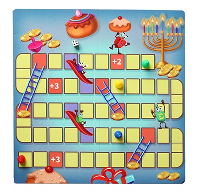 משחק סולמות וחבלים חנוכה – תמונה 2