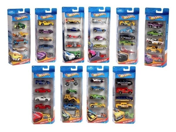 סט 5 מכוניות מתכת Hot Wheels – איכותי