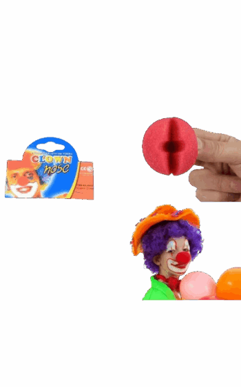 אף ספוג ליצן אדום