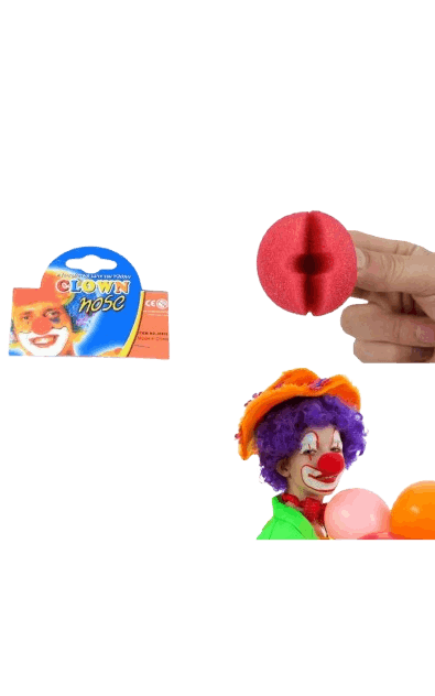 אף ספוג ליצן אדום