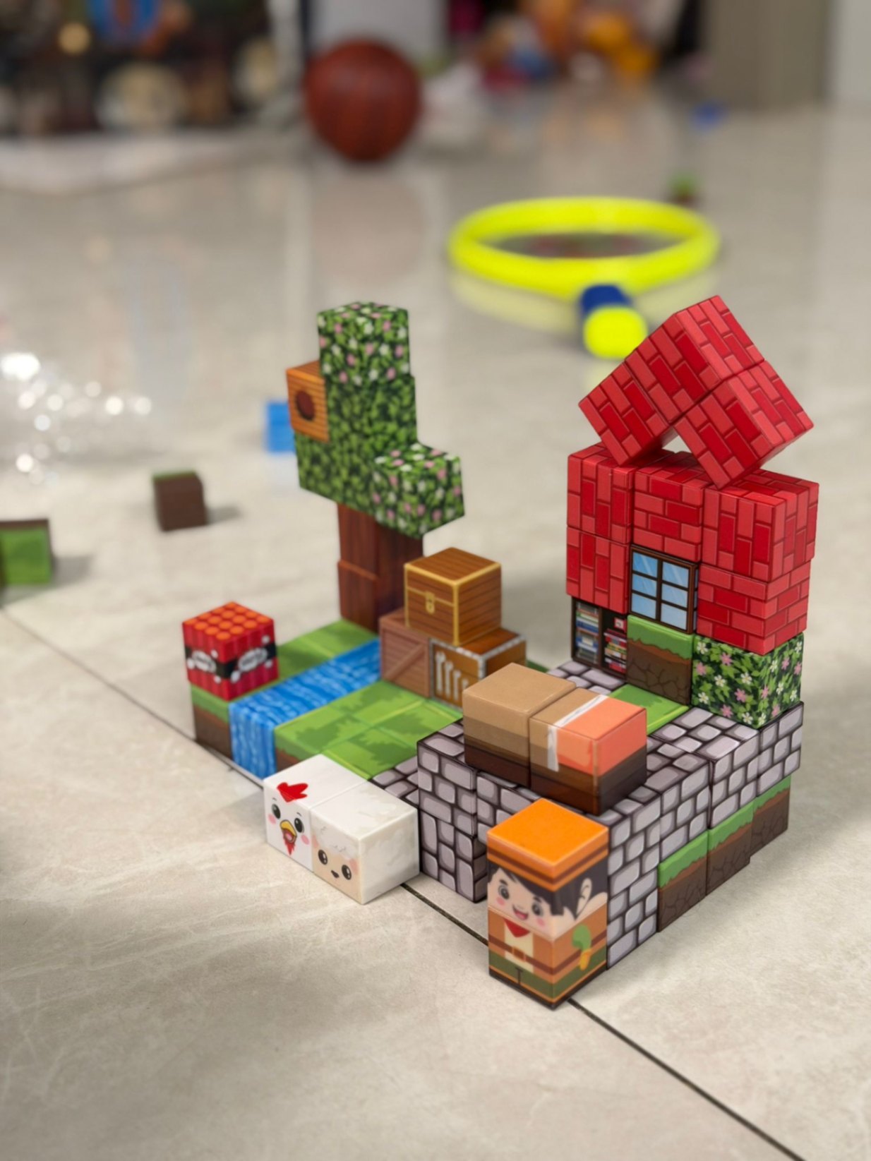 Playmager Blocks מיינקראפט – קוביות מגנט לפיתוח יצירתיות – תמונה 2