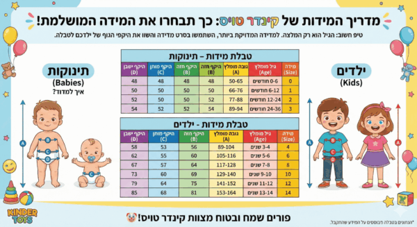 מידות תחפושות לפורים