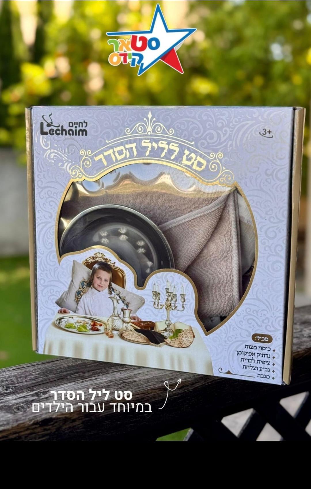 סט ליל הסדר לילדים – לחיים | ערכת חוויה יהודית לילדים – תמונה 3