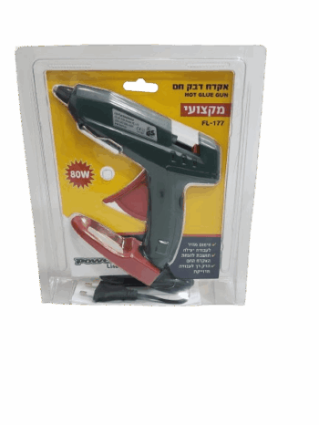 אקדח לדבק חם 80W מקצועי