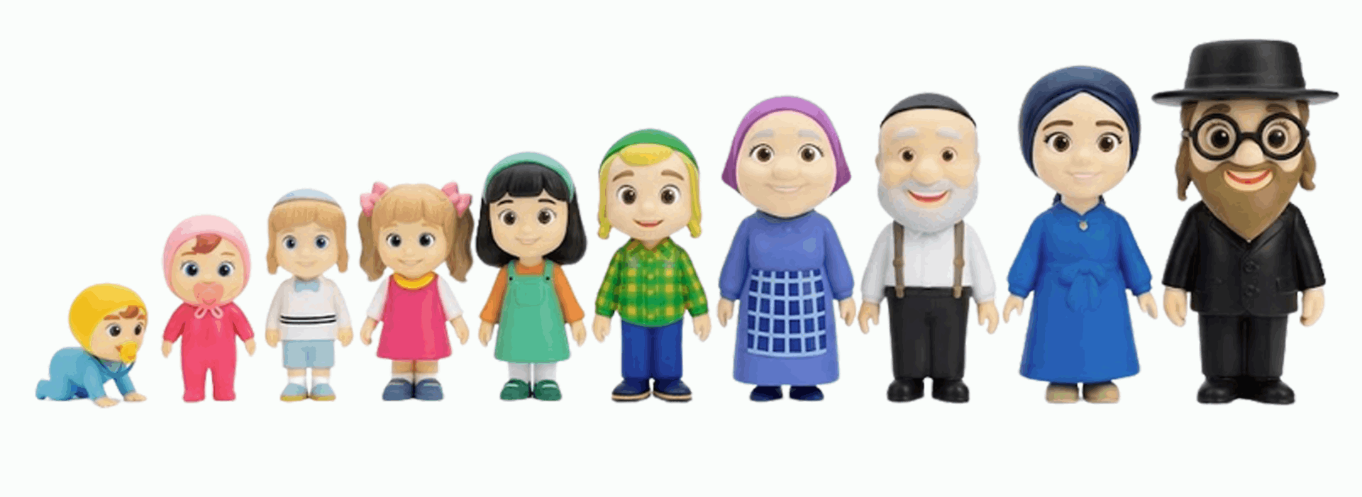 חבריה –10 בובות ג'מבו יהודיות לפיתוח דמיון, שפה ומיומנויות רגשיות – תמונה 4