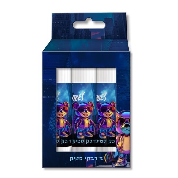 דבק סטיק 15 גרם דובי שלוש יחידות