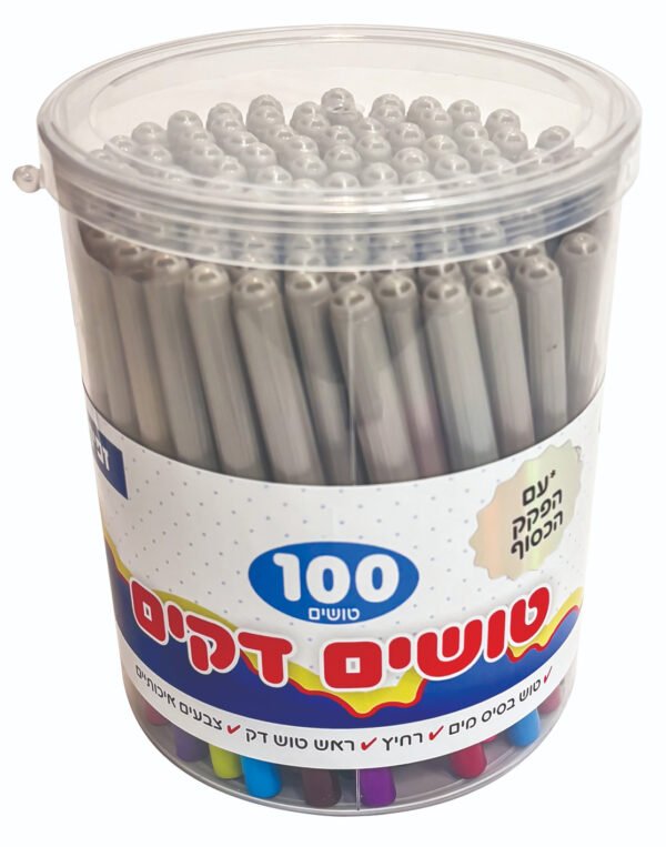 100 טושים דקים בכוס -זפיר