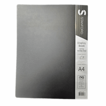 קלסר אינדקס 20 דף A4 [גדול]-שחור