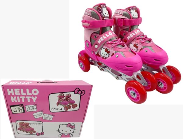 רולר סקייט+רולר בליידס 2 ב1 -הלו קיטי