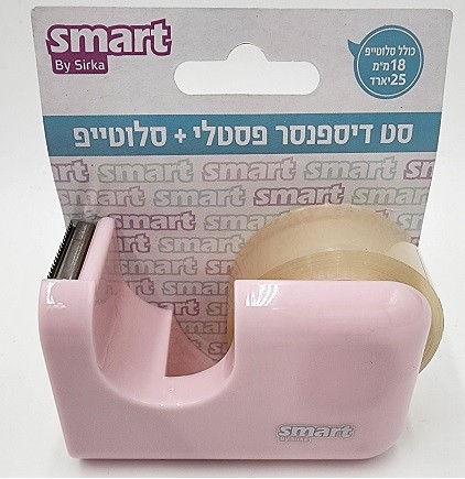 דיספנסר +סלוטיפ 18*25 פסטל ורוד סמארט