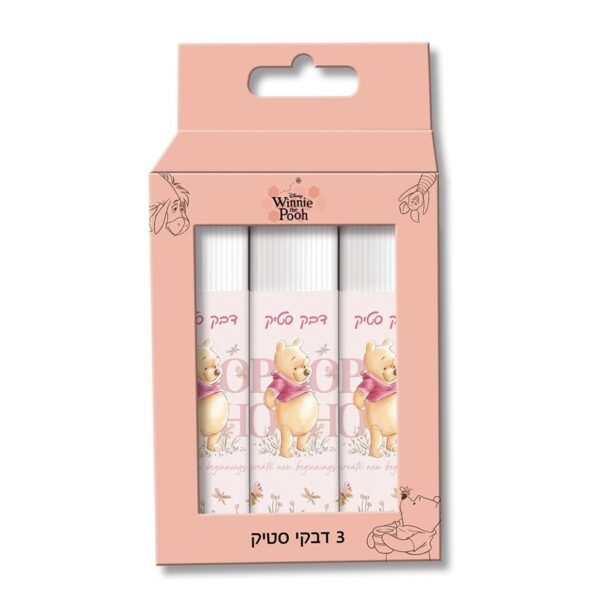 דבק סטיק 15 גרם פו הדב שלוש יחידות