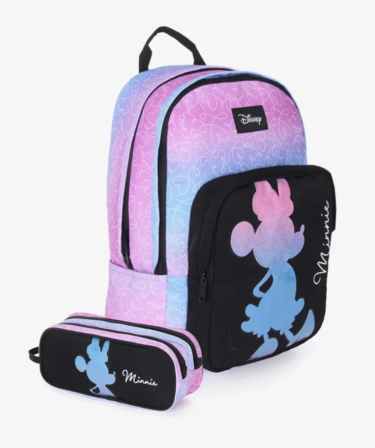 תיק+קלמר מיני מאוס Disney Purple Minnie