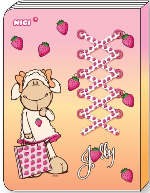 NICI אוגדן מחברות ג'ולי תותים